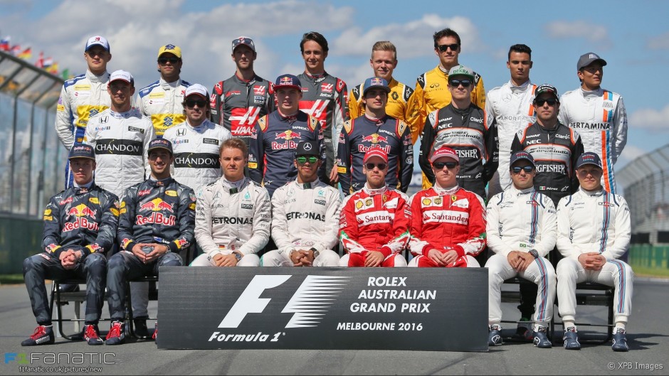 F1 sõitjad 2016. aasta alguses