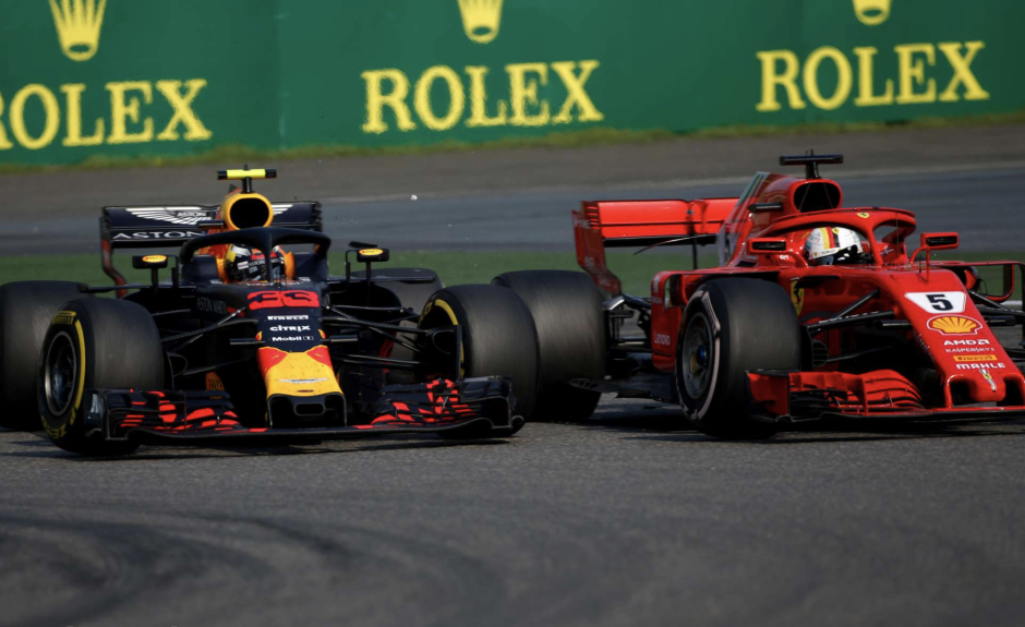 Max Verstappen ja Sebastian Vettel, Hiina GP
