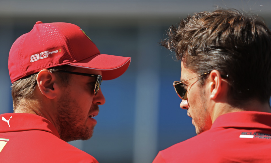 Charles Lecelerc, Sebastian Vettel, Ferrari