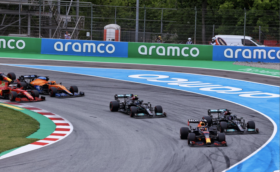 Lewis Hamilton ja Max Verstappen, Hispaania GP 2021
